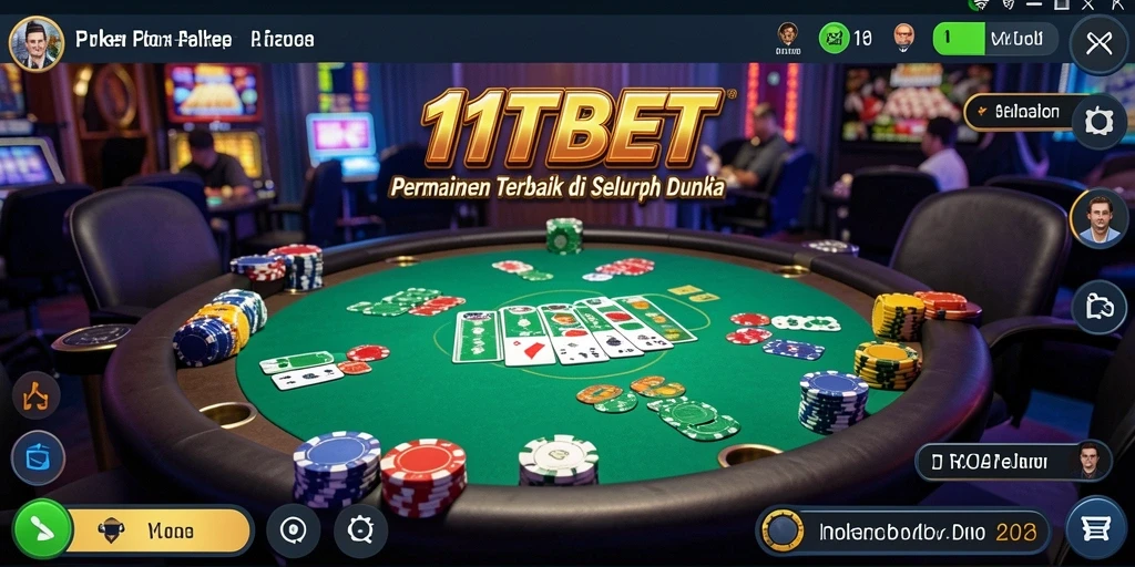 Tampilan gameplay <strong>11TBET</strong> yang seru dan interaktif dari permainan poker.