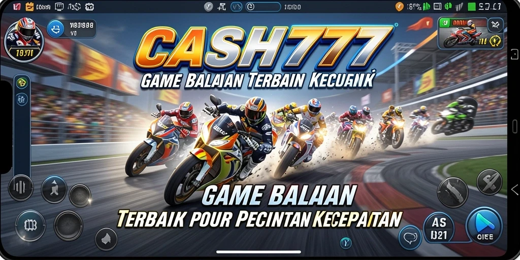 Tampilan gameplay CASH777 yang mendebarkan saat balapan.