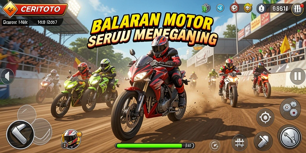 Tampilan gameplay seru dan menegangkan dari CERITOTO.