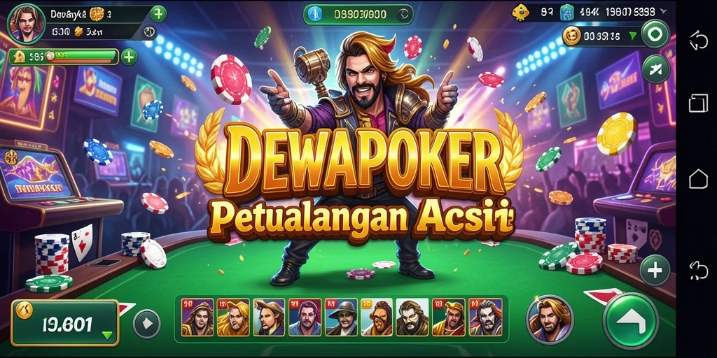 Screenshot gameplay DEWAPOKER yang menunjukkan aksi mendebarkan dalam pertarungan.