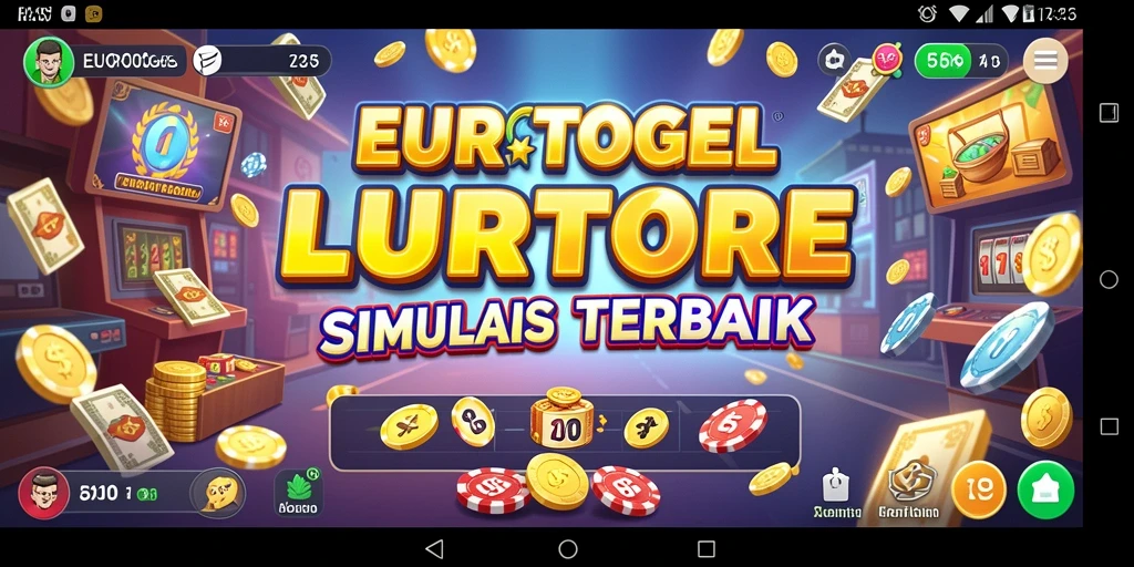 Screenshot gameplay EUROTOGEL menampilkan serunya bermain lotere seperti di kehidupan nyata.
