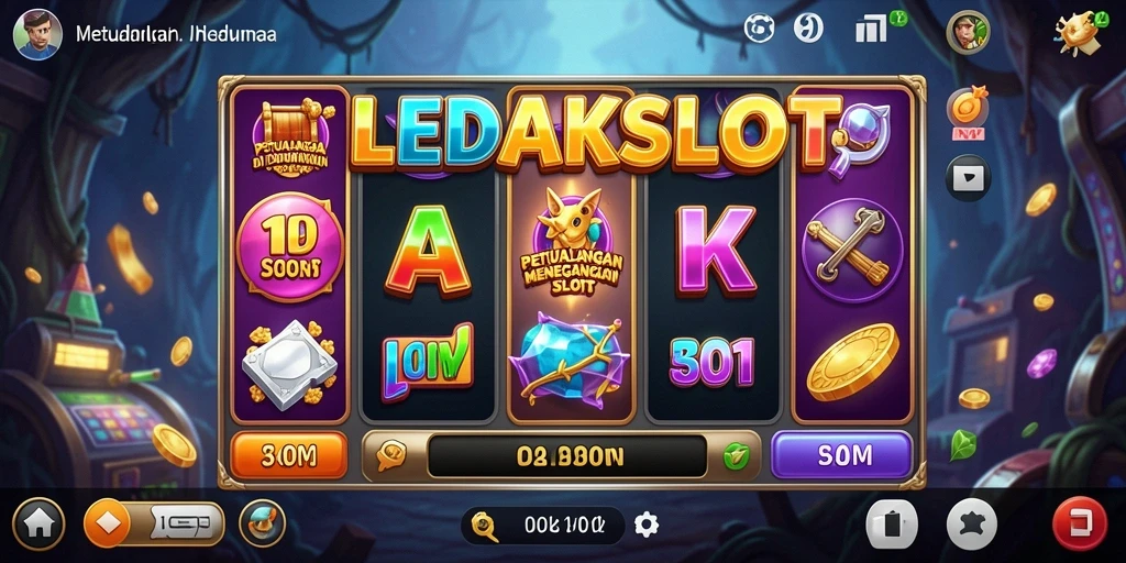 Tampilan gameplay LEDAKSLOT yang seru dan penuh tantangan.