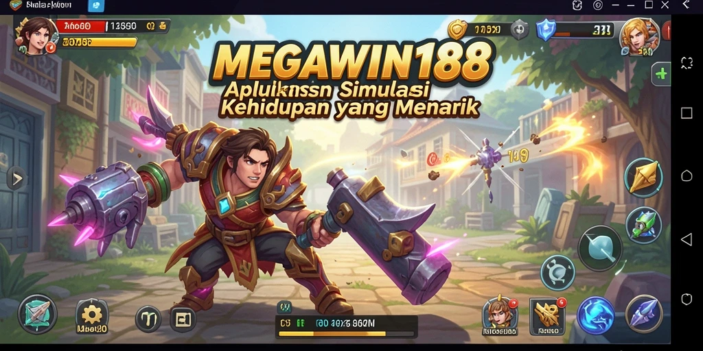 Tampilan gameplay menarik dari MEGAWIN188 yang menunjukkan interaksi karakter.