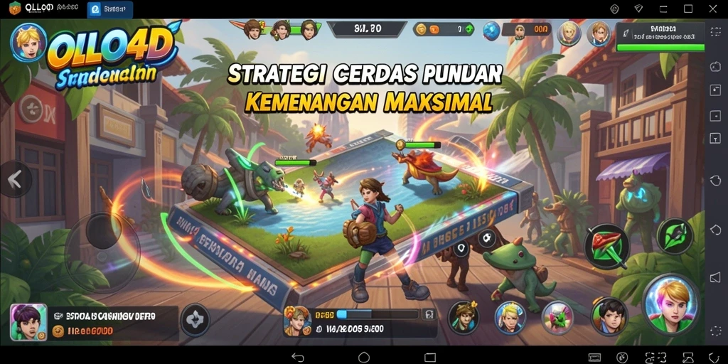 Tampilan gameplay OLLO4D yang penuh strategi dan taktik.