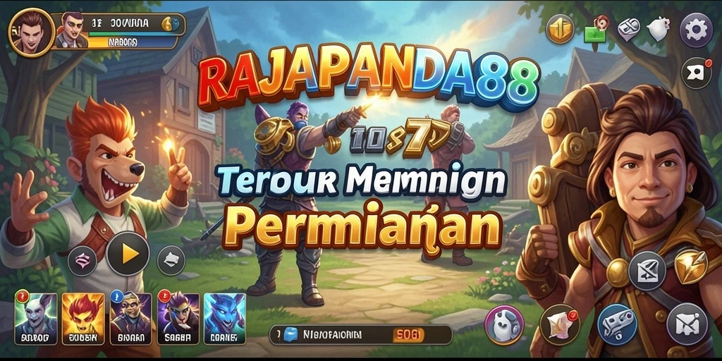 Screenshot RAJAPANDA88 menunjukkan pertempuran strategi yang intens.