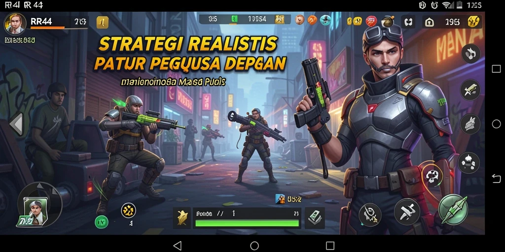 Tampilan screenshot gameplay strategis di RR44.