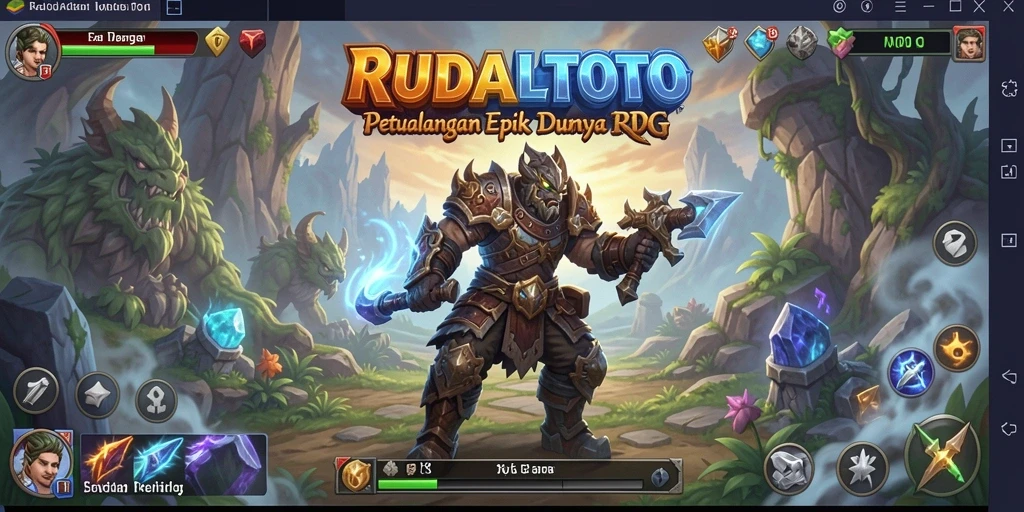 Tampilan menarik dari gameplay RPG di RUDALTOTO